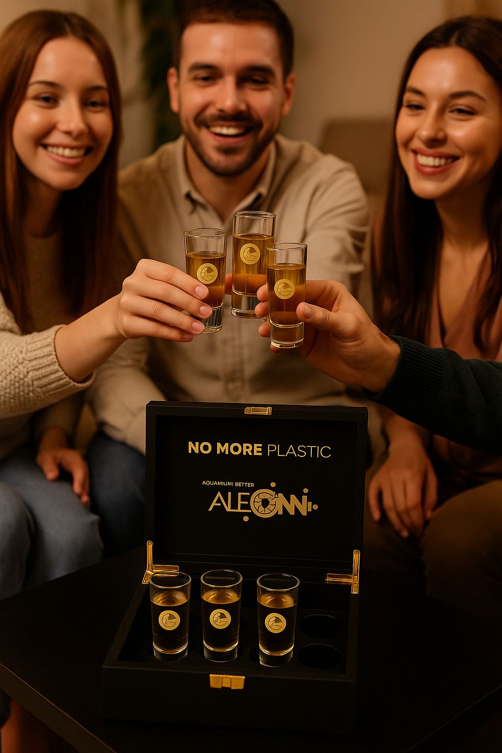SHOT-BOX black gold