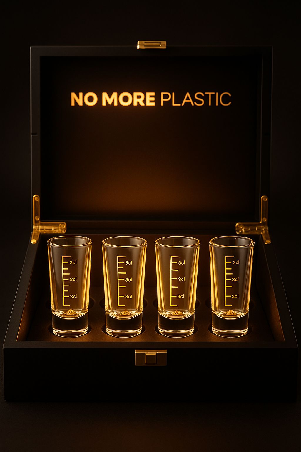 SHOT-BOX black gold