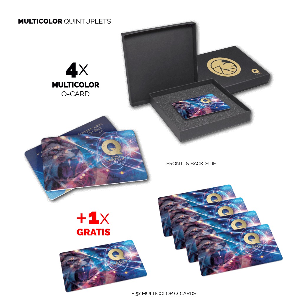 Lion Quintuplets Multicolor Body Q-Card 4 + 1